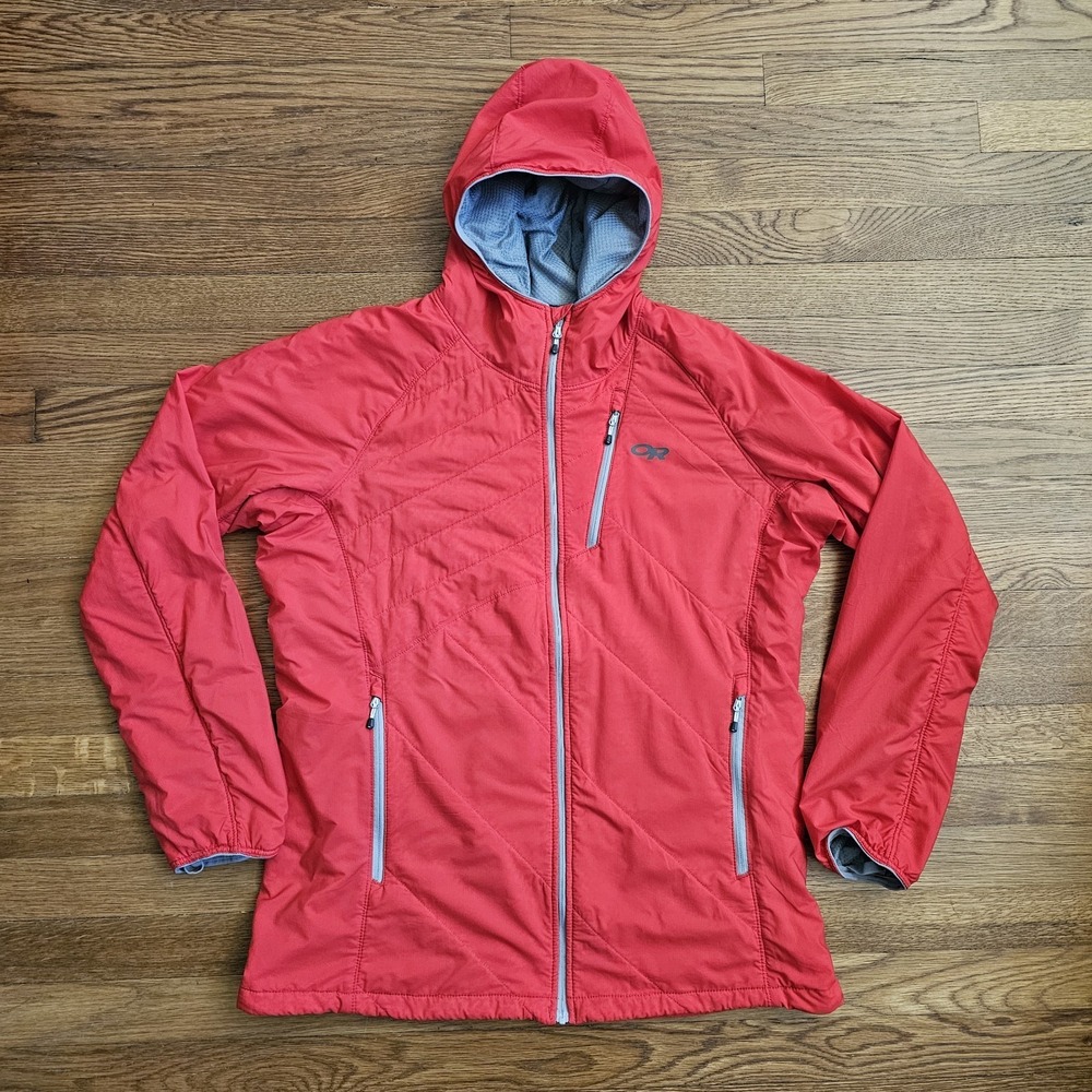 OUTDOOR Research OR Women's XL REFUGE Hybrid Hooded Jacket V042 Red